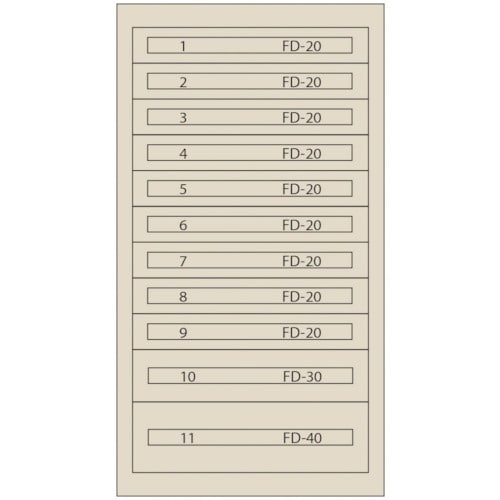 Vidmar ファインキャビネットFC−250V−