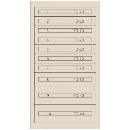 Vidmar ファインキャビネットFC−250R−
