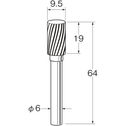 リューター 難削材加工用超硬カッター