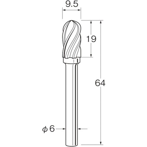 リューター 軽合金用超硬カッター
