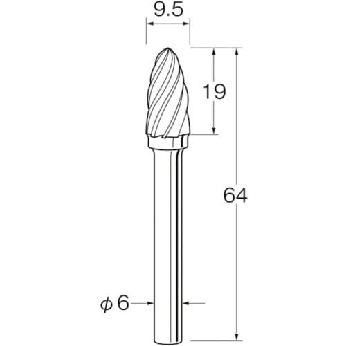 リューター 軽合金用超硬カッター