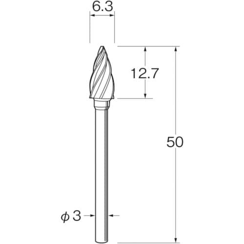 リューター 軽合金用超硬カッター