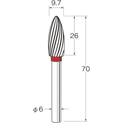 リューター 難削材加工用超硬カッター