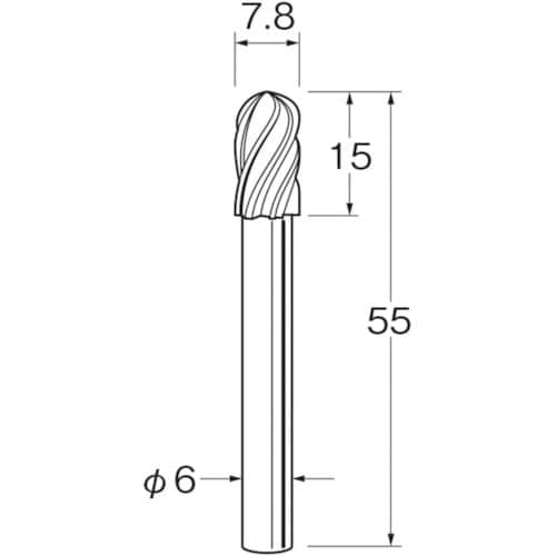 リューター 軽合金用超硬カッター