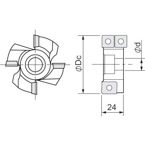 ダイジェット スウィングミル 本体(エンドキャップ
