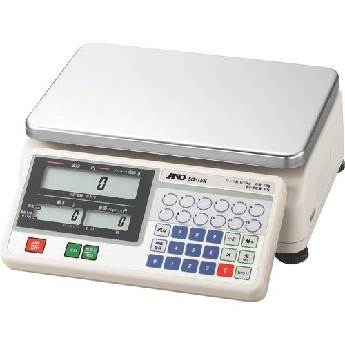 A&D 検定付き店舗用料金はかり SQ15K 10
