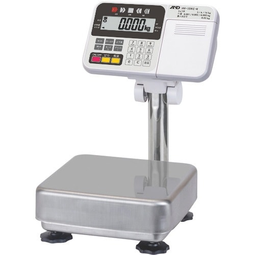 A&D 検定付き防塵・防水台はかり HV−15KC