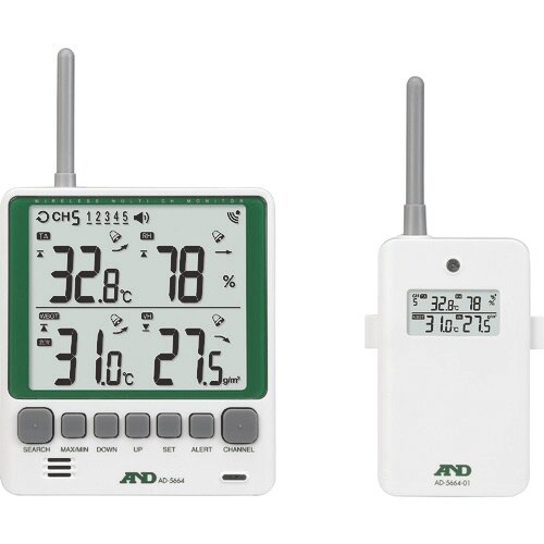 A&D ワイヤレス・マルチチャンネル温湿度計(親機