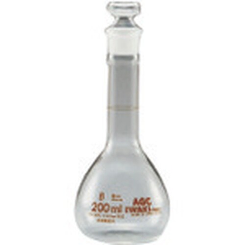 TGK メスフラスコ 短型 250mL 白 IWA