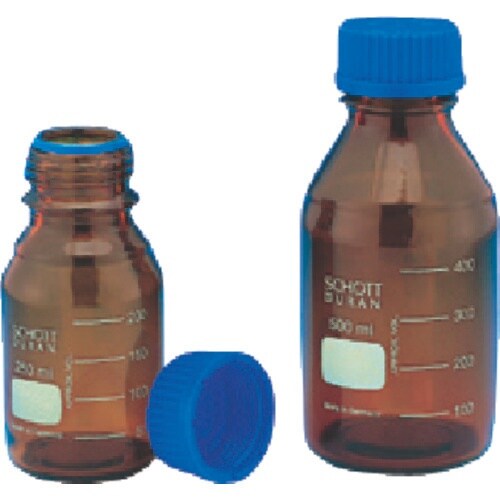 TGK ねじ口びん 茶 青キャップ付 150mL