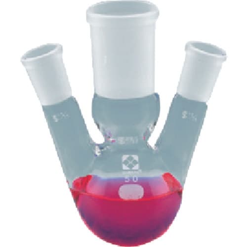 TGK 共通三口丸底フラスコ 50mL 29−15