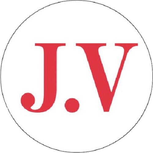 つくし 保護帽用マークシール (J.V)赤