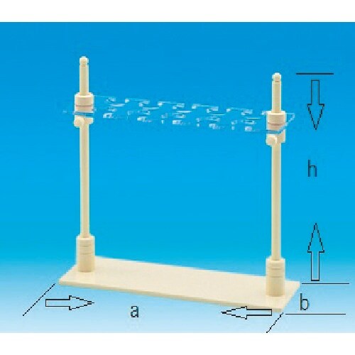 TGK 分液ロート台横型PVC 100×10個掛