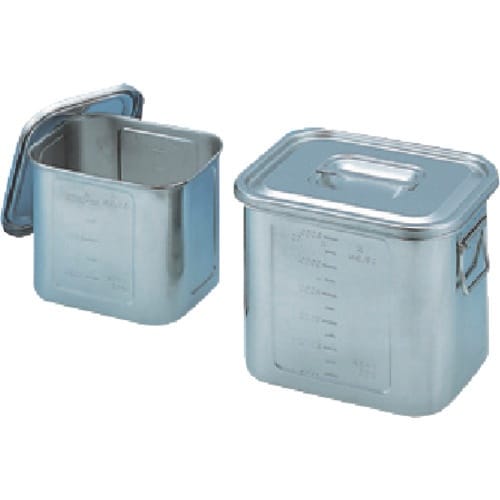 TGK 角型目盛付ポット 304製 手付 33型