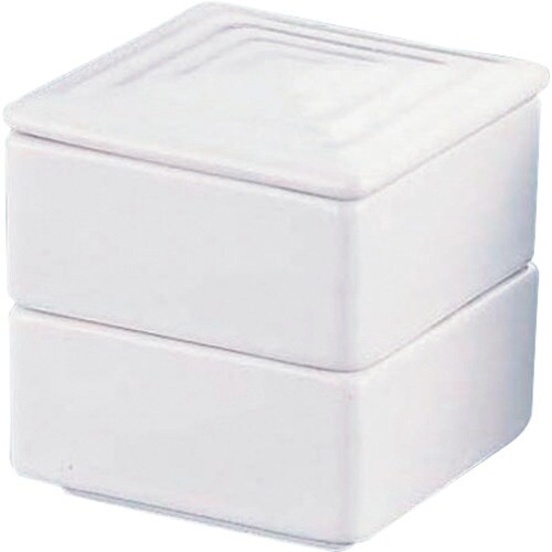 TKG エムズジャパン 角型 二段重 白 Y−02