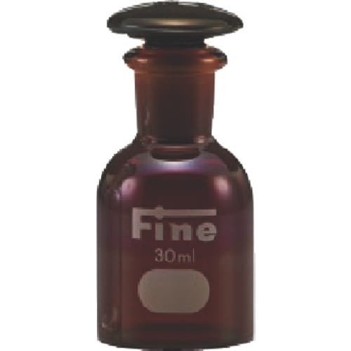 TGK Fine細口共通摺試薬瓶 硬質 茶 120