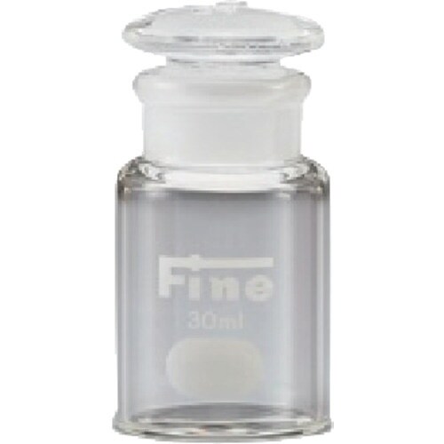 TGK Fine広口共通摺試薬瓶 硬質 透明 25
