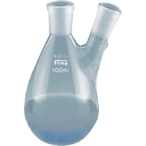 TGK Fine共通二口なす型フラスコ 100mL