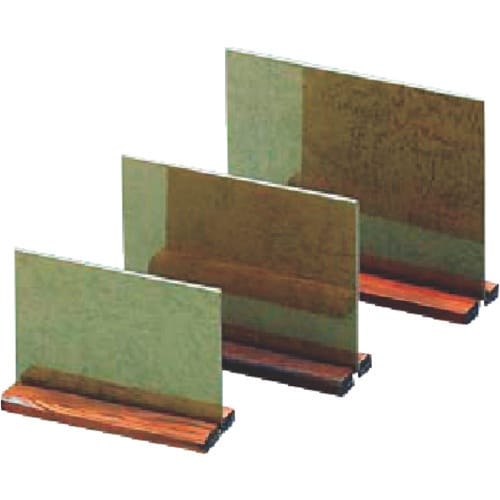 TKG ヤマコー 和風メニュー立 (焼杉足) 中