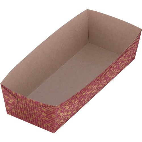 TKG 天満紙器 ベーキングトレー リーフ柄長方型