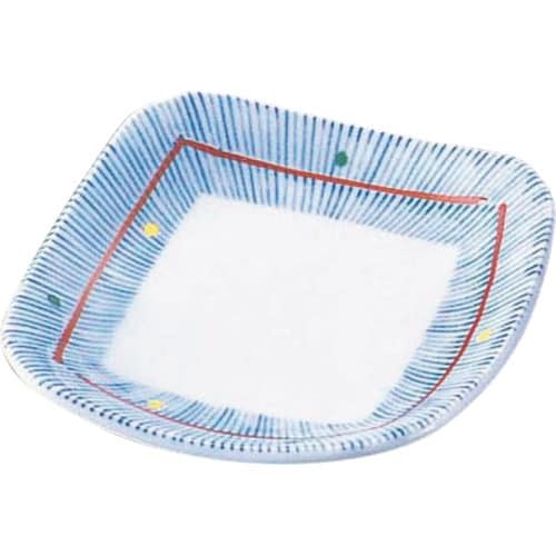 TKG エムズジャパン 錦京十草3.5角皿 T02