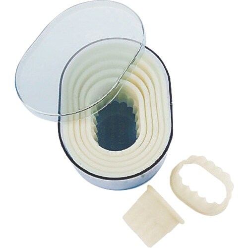 TKG デバイヤー 樹脂製パテ抜 小判ギザ 7PC