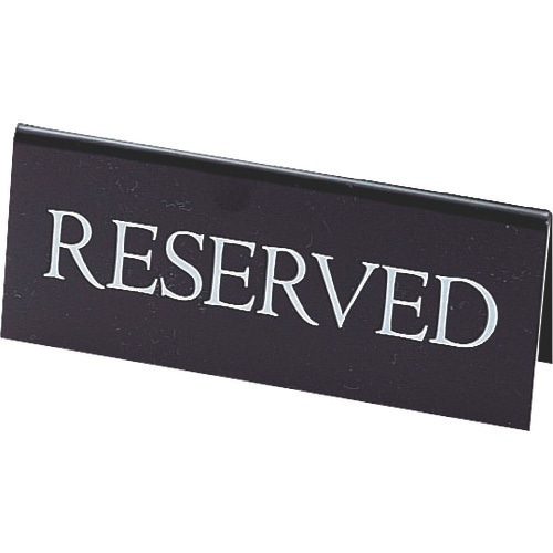 TKG えいむ 予約席 RY−16 黒(白文字)