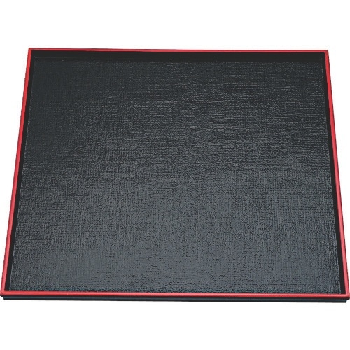 TKG 福井クラフト ABS製 えびす角盆 黒天朱