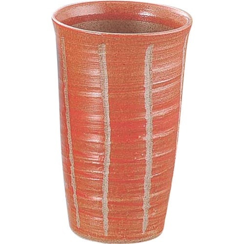 TKG エムズジャパン 彫十草カップ 赤 D03−