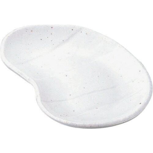 TKG エムズジャパン 白釉そら豆型取皿 T03−