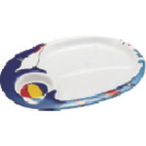 TKG エンテック メラミンお子様ランチ皿 イルカ