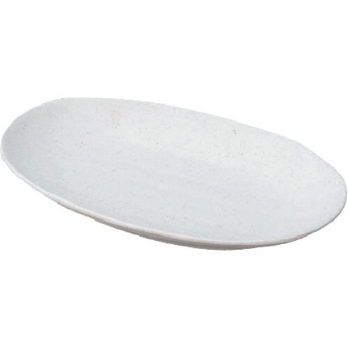 TKG マイン メラミンウェア 白 小判皿 大 M