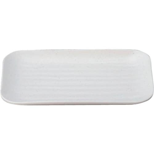 TKG マイン メラミンウェア 白 角皿 大 M1