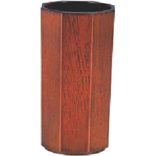 TKG 福井クラフト 八角木目箸立て 栃天黒(AB