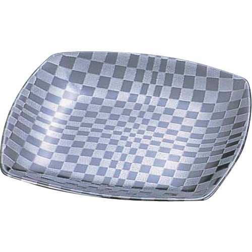 TKG エムズジャパン 市松黒 四角小皿 T03−