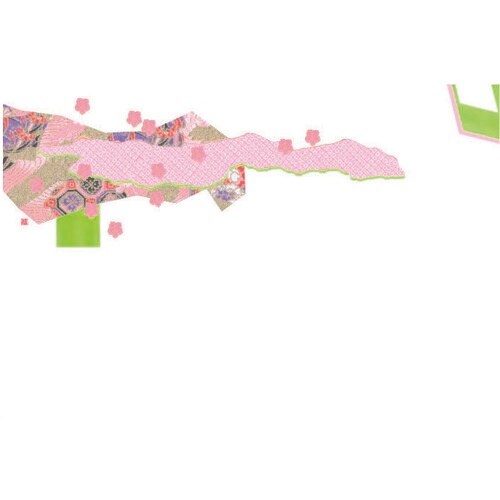 TKG ヤマコー 尺3無蛍光紙四季彩まっと花友禅1
