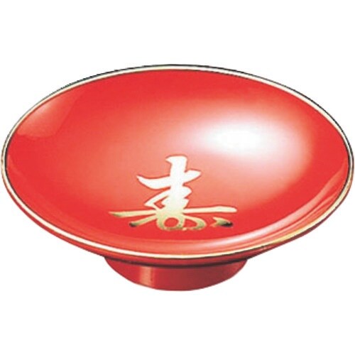 TKG 福井クラフト 3寸 盃 朱寿天金(ABS)