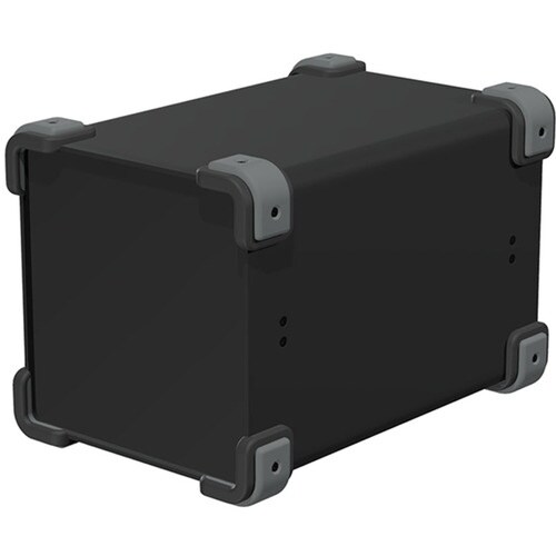 タカチ コーナーガード付アルミケース ブラック/グ