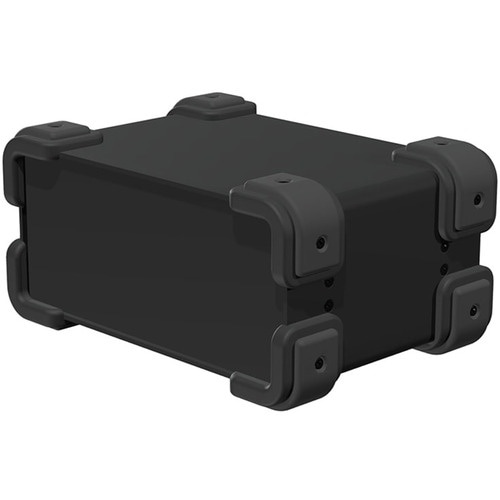 タカチ コーナーガード付アルミケース ブラック/ブ