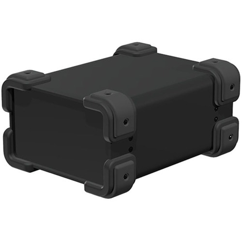 タカチ コーナーガード付アルミケース ブラック/ブ