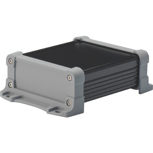 タカチ フランジ足付 防水アルミケース ブラック/