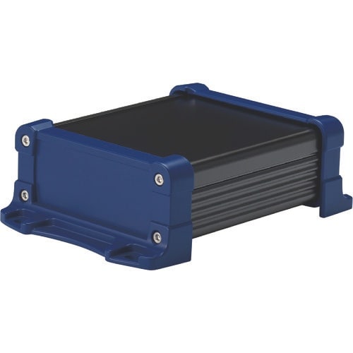 タカチ フランジ足付 防水アルミケース ブラック/