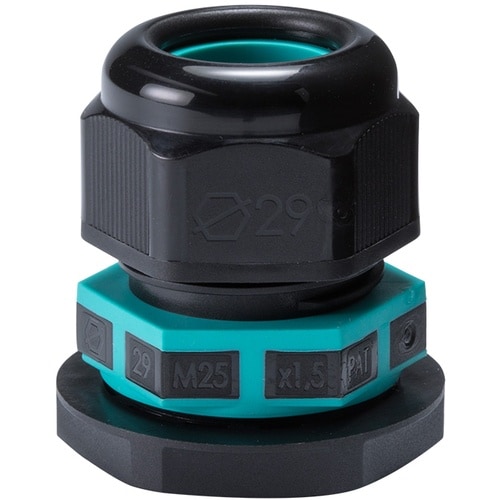 タカチ シームレス型ケーブルグランド ブラック/グ