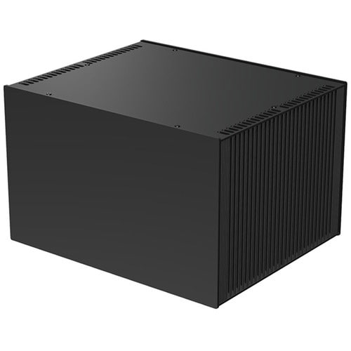 タカチ 縦型ヒートシンク式アルミサッシケース ブラ