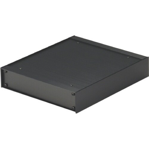 タカチ パネル脱着アルミサッシケース ブラック