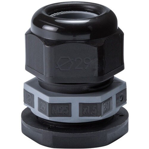 タカチ シームレス型ケーブルグランド ブラック/グ