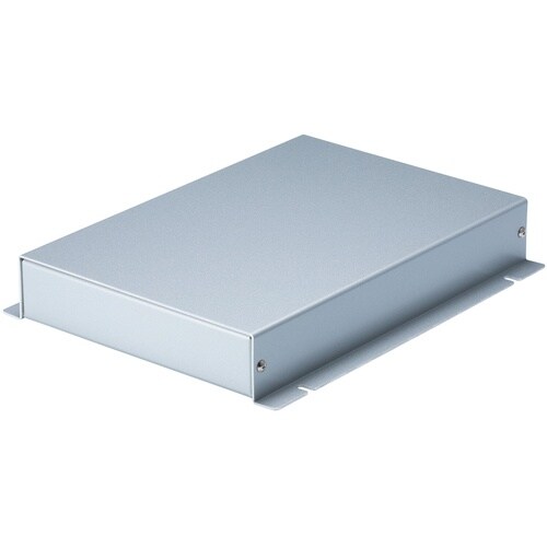 タカチ フランジ足付アルミケース メタリックシルバ