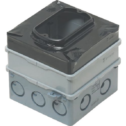 未来 四角PCボックス(鉄塗代カバー付)