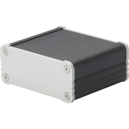 タカチ アルミ押出材ケース ブラック/シルバー