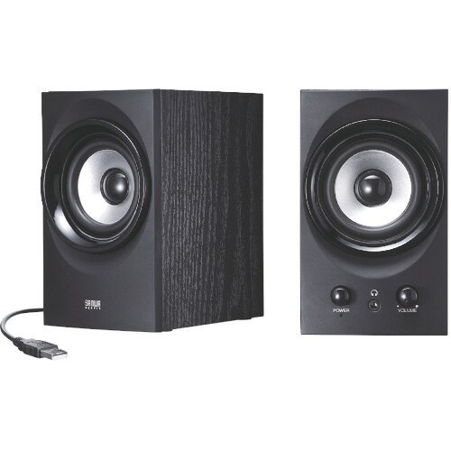 SANWA ハイパワーUSBスピーカー(ブラック)